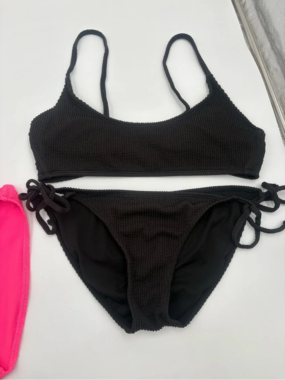 No‎ Boundaries Bikini Swimsuit Bundle Size L 11-13 Pink Black 2 Piece Sets